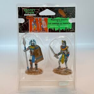 2008 Lemax Spooky Town Pharoah's Guards Set of 2 Figurines #82532